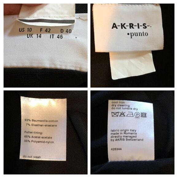 Akris Punto Piqué Jersey A-Line Dress Size 10 - Picture 7 of 8